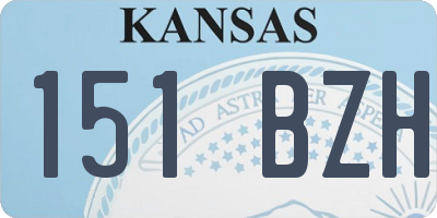 KS license plate 151BZH