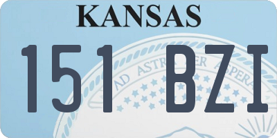 KS license plate 151BZI