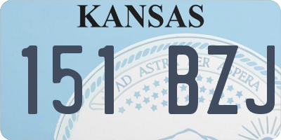 KS license plate 151BZJ