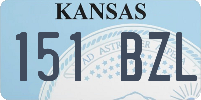 KS license plate 151BZL