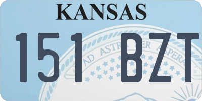 KS license plate 151BZT