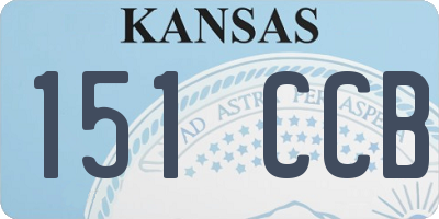 KS license plate 151CCB