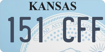 KS license plate 151CFF