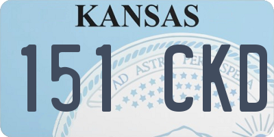 KS license plate 151CKD