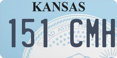KS license plate 151CMH