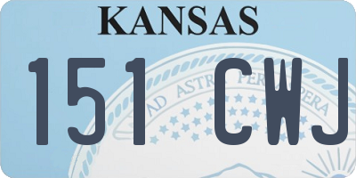 KS license plate 151CWJ
