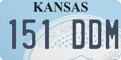 KS license plate 151DDM
