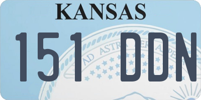 KS license plate 151DDN