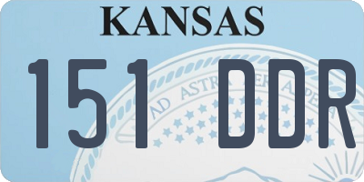 KS license plate 151DDR