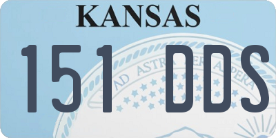 KS license plate 151DDS