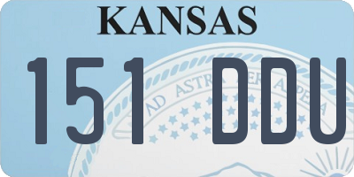 KS license plate 151DDU