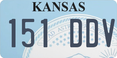 KS license plate 151DDV