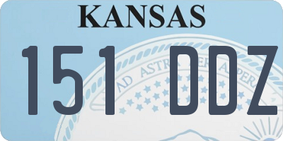 KS license plate 151DDZ