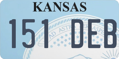 KS license plate 151DEB
