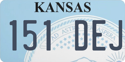 KS license plate 151DEJ