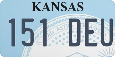 KS license plate 151DEU
