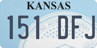 KS license plate 151DFJ