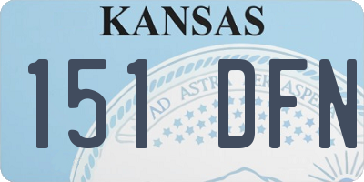 KS license plate 151DFN
