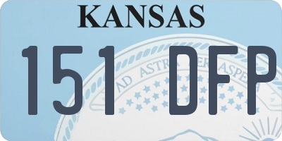 KS license plate 151DFP