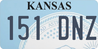 KS license plate 151DNZ