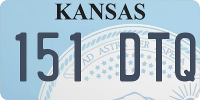 KS license plate 151DTQ