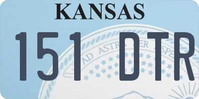 KS license plate 151DTR