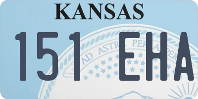 KS license plate 151EHA