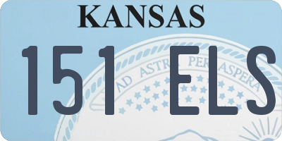 KS license plate 151ELS