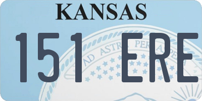 KS license plate 151ERE