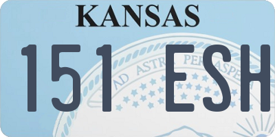 KS license plate 151ESH