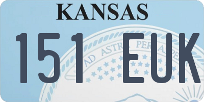 KS license plate 151EUK