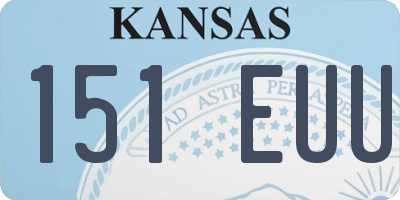 KS license plate 151EUU