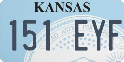 KS license plate 151EYF