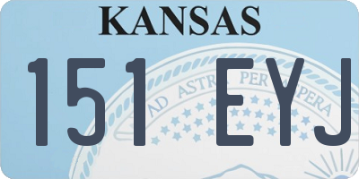 KS license plate 151EYJ