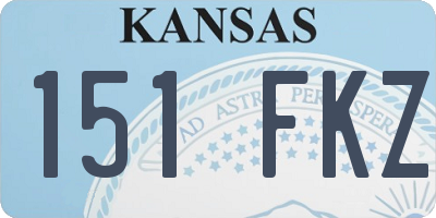 KS license plate 151FKZ