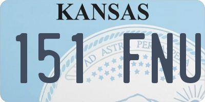 KS license plate 151FNU