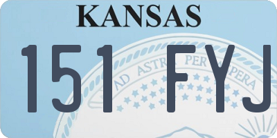 KS license plate 151FYJ