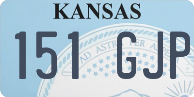 KS license plate 151GJP