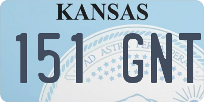 KS license plate 151GNT