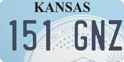 KS license plate 151GNZ