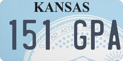 KS license plate 151GPA