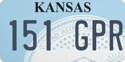 KS license plate 151GPR