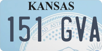 KS license plate 151GVA