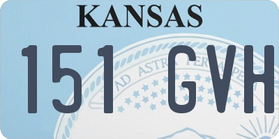 KS license plate 151GVH