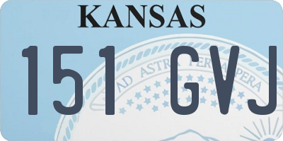 KS license plate 151GVJ