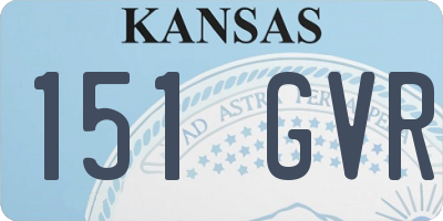 KS license plate 151GVR