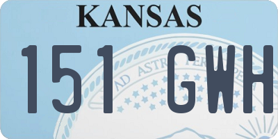 KS license plate 151GWH