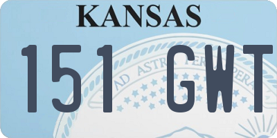 KS license plate 151GWT