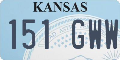 KS license plate 151GWW