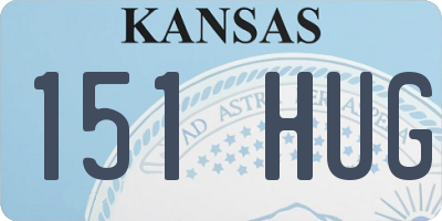 KS license plate 151HUG